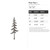 Pine Tree 1 Steel Cutout Shape, Raw Metal Wall Art and Craft Supply