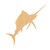 Marlin Wood Cutout for Crafts, Unfinished Baltic Birch Craft Shape