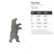Polar Bear Steel Cutout Shape, Raw Metal Wall Art and Craft Supply