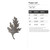 Poppy Leaf Steel Cutout Shape, Raw Metal Wall Art and Craft Supply