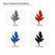 Poppy Leaf Steel Cutout Shape, Raw Metal Wall Art and Craft Supply