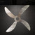 Propeller Steel Cutout Shape, Raw Metal Wall Art and Craft Supply