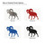 Ram 2 Steel Cutout Shape, Raw Metal Wall Art and Craft Supply