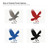 Raven 2 Steel Cutout Shape, Raw Metal Wall Art and Craft Supply