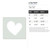 Long Heart Reusable Mylar Stencil, 10 mil Plastic Paint Stencil for Crafts and Decor