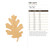 Oak Leaf 3 Wood Cutout for Crafts, Unfinished Baltic Birch Craft Shape