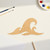 Ocean Wave Wood Cutout for Crafts, Unfinished Baltic Birch Craft Shape
