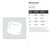 Marshmallow Reusable Mylar Stencil, 10 mil Plastic Paint Stencil for Crafts and Decor