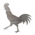 Rooster 1 Steel Cutout Shape, Raw Metal Wall Art and Craft Supply