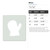 Mitten Reusable Mylar Stencil, 10 mil Plastic Paint Stencil for Crafts and Decor