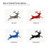 Running Buck Steel Cutout Shape, Raw Metal Wall Art and Craft Supply