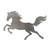 Running Horse 3 Steel Cutout Shape, Raw Metal Wall Art and Craft Supply