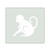 Monkey 2 Reusable Mylar Stencil, 10 mil Plastic Paint Stencil for Crafts and Decor