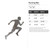 Running Man Steel Cutout Shape, Raw Metal Wall Art and Craft Supply
