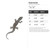 Salamander Steel Cutout Shape, Raw Metal Wall Art and Craft Supply