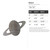 Saturn Steel Cutout Shape, Raw Metal Wall Art and Craft Supply