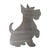 Scottie Dog Steel Cutout Shape, Raw Metal Wall Art and Craft Supply