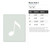 Music Note 2 Reusable Mylar Stencil, 10 mil Plastic Paint Stencil for Crafts and Decor