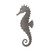 Sea Horse 3 Steel Cutout Shape, Raw Metal Wall Art and Craft Supply
