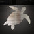 Sea Turtle 1 Steel Cutout Shape, Raw Metal Wall Art and Craft Supply
