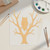 Owl In Tree Wood Cutout for Crafts, Unfinished Baltic Birch Craft Shape