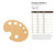 Painters Palette 2 Wood Cutout for Crafts, Unfinished Baltic Birch Craft Shape
