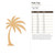 Palm Tree Wood Cutout for Crafts, Unfinished Baltic Birch Craft Shape
