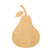 Pear 1 Wood Cutout for Crafts, Unfinished Baltic Birch Craft Shape