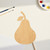 Pear 1 Wood Cutout for Crafts, Unfinished Baltic Birch Craft Shape