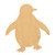 Penguin 1 Wood Cutout for Crafts, Unfinished Baltic Birch Craft Shape