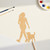 Person Walking Dog Wood Cutout for Crafts, Unfinished Baltic Birch Craft Shape