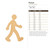 Person Wood Cutout for Crafts, Unfinished Baltic Birch Craft Shape