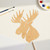 Moose Head Wood Cutout for Crafts, Unfinished Baltic Birch Craft Shape