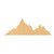 Mountain Range 2 Wood Cutout for Crafts, Unfinished Baltic Birch Craft Shape