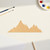 Mountain Range 2 Wood Cutout for Crafts, Unfinished Baltic Birch Craft Shape