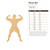 Muscle Man Wood Cutout for Crafts, Unfinished Baltic Birch Craft Shape