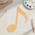 Music Note 2 Wood Cutout for Crafts, Unfinished Baltic Birch Craft Shape