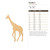 Giraffe 3 Wood Cutout for Crafts, Unfinished Baltic Birch Craft Shape