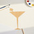 Martini Glass 3 Wood Cutout for Crafts, Unfinished Baltic Birch Craft Shape