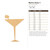 Martini Glass 3 Wood Cutout for Crafts, Unfinished Baltic Birch Craft Shape
