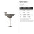 Martini Glass 3 Steel Cutout Shape, Raw Metal Wall Art and Craft Supply