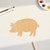 Pig 1 Wood Cutout for Crafts, Unfinished Baltic Birch Craft Shape