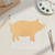 Pig 3 Wood Cutout for Crafts, Unfinished Baltic Birch Craft Shape