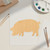 Pig 4 Wood Cutout for Crafts, Unfinished Baltic Birch Craft Shape