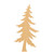 Pine Tree 2 Wood Cutout for Crafts, Unfinished Baltic Birch Craft Shape