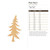 Pine Tree 2 Wood Cutout for Crafts, Unfinished Baltic Birch Craft Shape