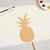 Pineapple 3 Wood Cutout for Crafts, Unfinished Baltic Birch Craft Shape