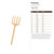 Pitchfork Wood Cutout for Crafts, Unfinished Baltic Birch Craft Shape