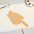 Pointing Finger Wood Cutout for Crafts, Unfinished Baltic Birch Craft Shape