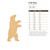 Polar Bear Wood Cutout for Crafts, Unfinished Baltic Birch Craft Shape